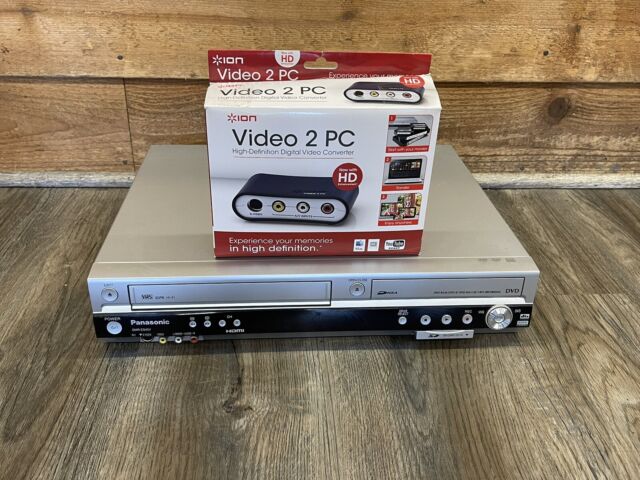 Panasonic DMR-ES45V VHS recorder hdmi combo player w/ converter no remote