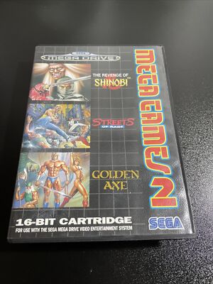  SEGA MEGA DRIVE--Mega Games 2 - OVP (nur ein Handbuch) - GETESTET *GC*