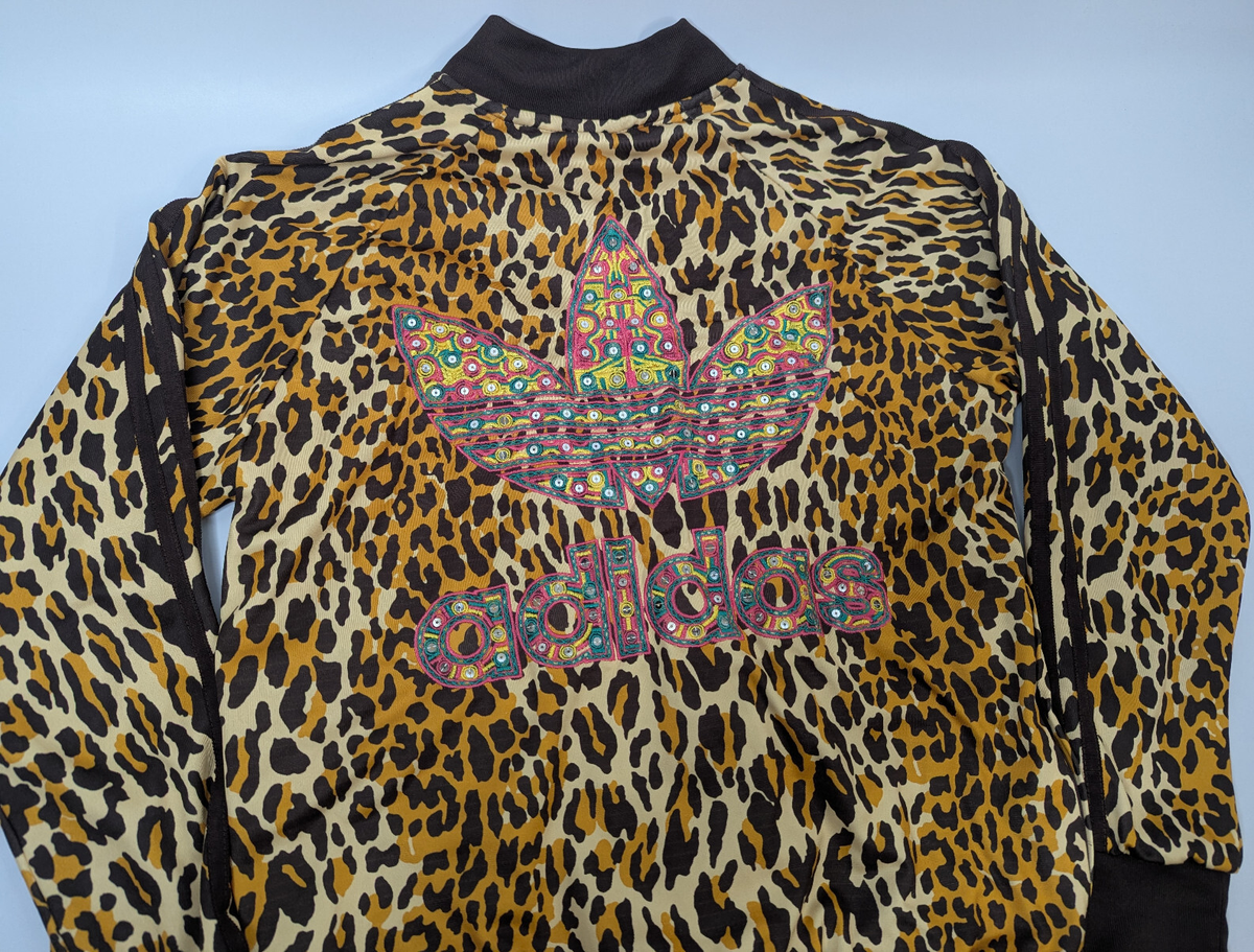 Adidas Jeremy Scott Leopard Sequin Track Jacket Originals Size