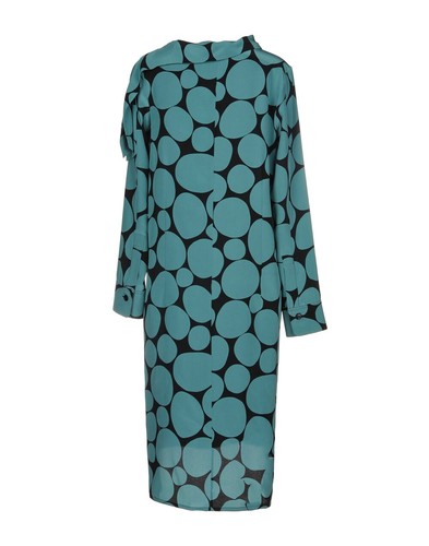 NWT MARNI Blue & Black Mod Silk Sheath Dress 2 US/38 IT $940 Simply Adorable! - Picture 2 of 11