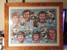 Minnesota North Stars All-Time All-star Teams Poster 24x18 Framed
