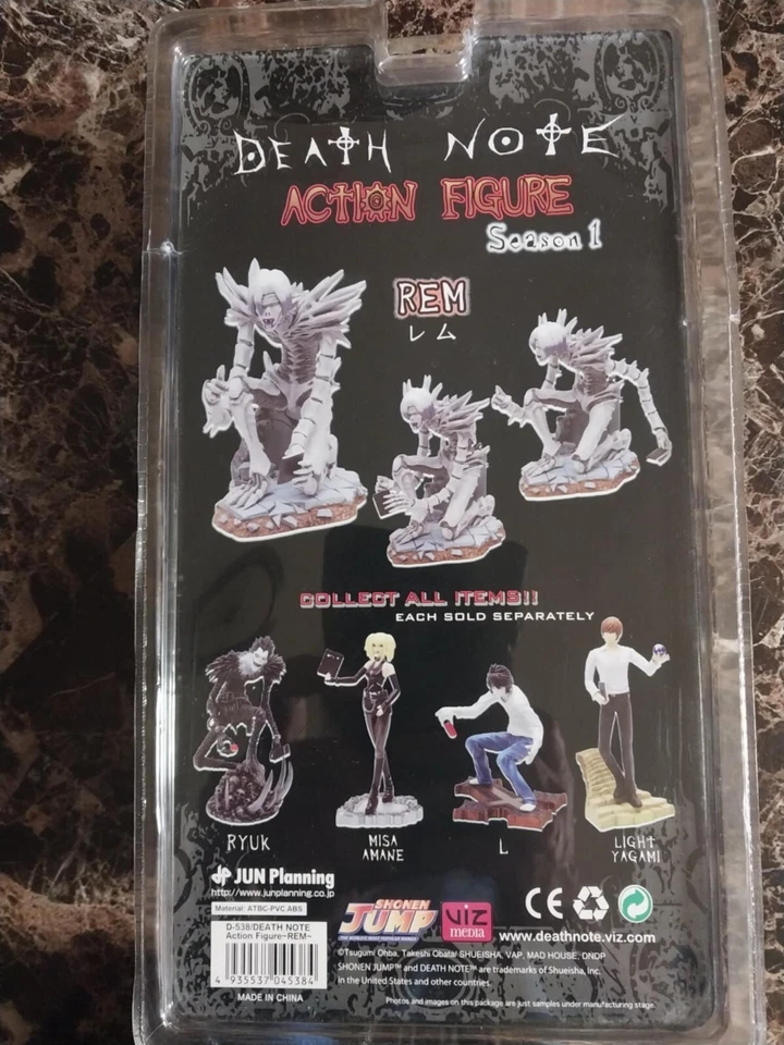 FIGURA DE ACCIÓN ORIGINAL JUN PLANNING DEATHNOTE TEMPORADA 1 REM, SELLADA Foto 2 de 4