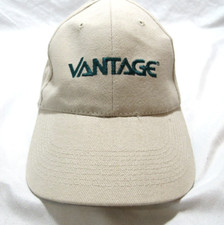 Vantage Company Strap Back Baseball Hat Cap Tan  Green Gear One