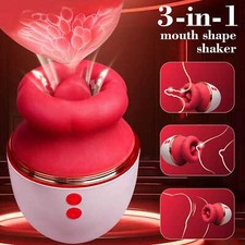 Licking Vibrator Clit Sucker Dildo Suction G-Spot Massager Sex Toys for Women