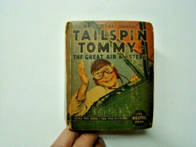 1936 Tailspin Tommy The Great Air Mystery Big Little Book #1184 VG