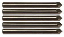 5 Pack 1/8" Solid Carbide Chamfer Mills – 2 Flute 90 Degree USA Made CNC Tooling