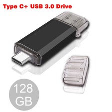 128G 2 in 1 Type-C OTG Flash Drive Pen Drive USB 3.0 Memory Stick For Samsung