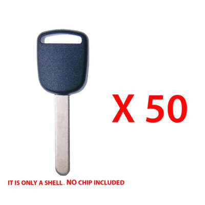 Key Shell Case Compatible with Honda Uncut Blade Non Chip HO01-SVC  (50 Pack)