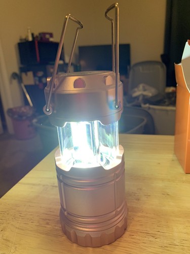 Brand New QVC brightease Emergency Lantern/flashlight Choice Of Black Or Orange - Picture 5 of 11