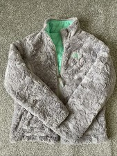 The North Face Girls Gray Reversible Jacket L 14/16