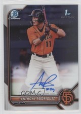 2022 Bowman Chrome Prospect Auto Anthony Rodriguez #CPA-ARZ Auto 11s9