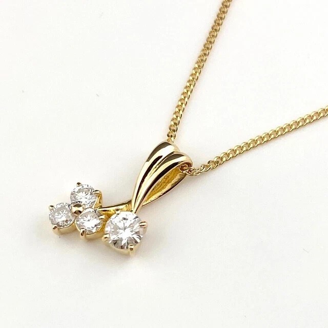 14K Yellow Gold Plated 2.30Ct Round Cut Simulated Diamond Stunning Charm Pendant