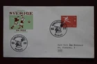 1958 Sweden Football World Cup cover Hungary v Mexico Soccer Match postmark FDC