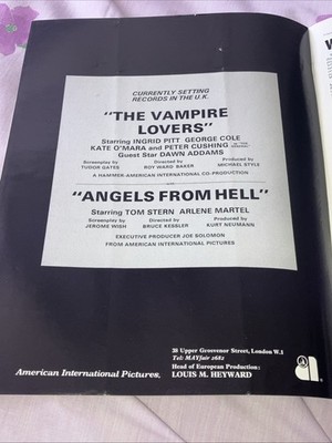 Today s Cinema 1970. The Vampire Lovers Ingrid Pitt. Cool It Carol Robin Askwith