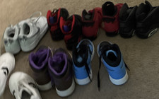 Boys Multicolor Athletic Sneakers Lot, Size 5...