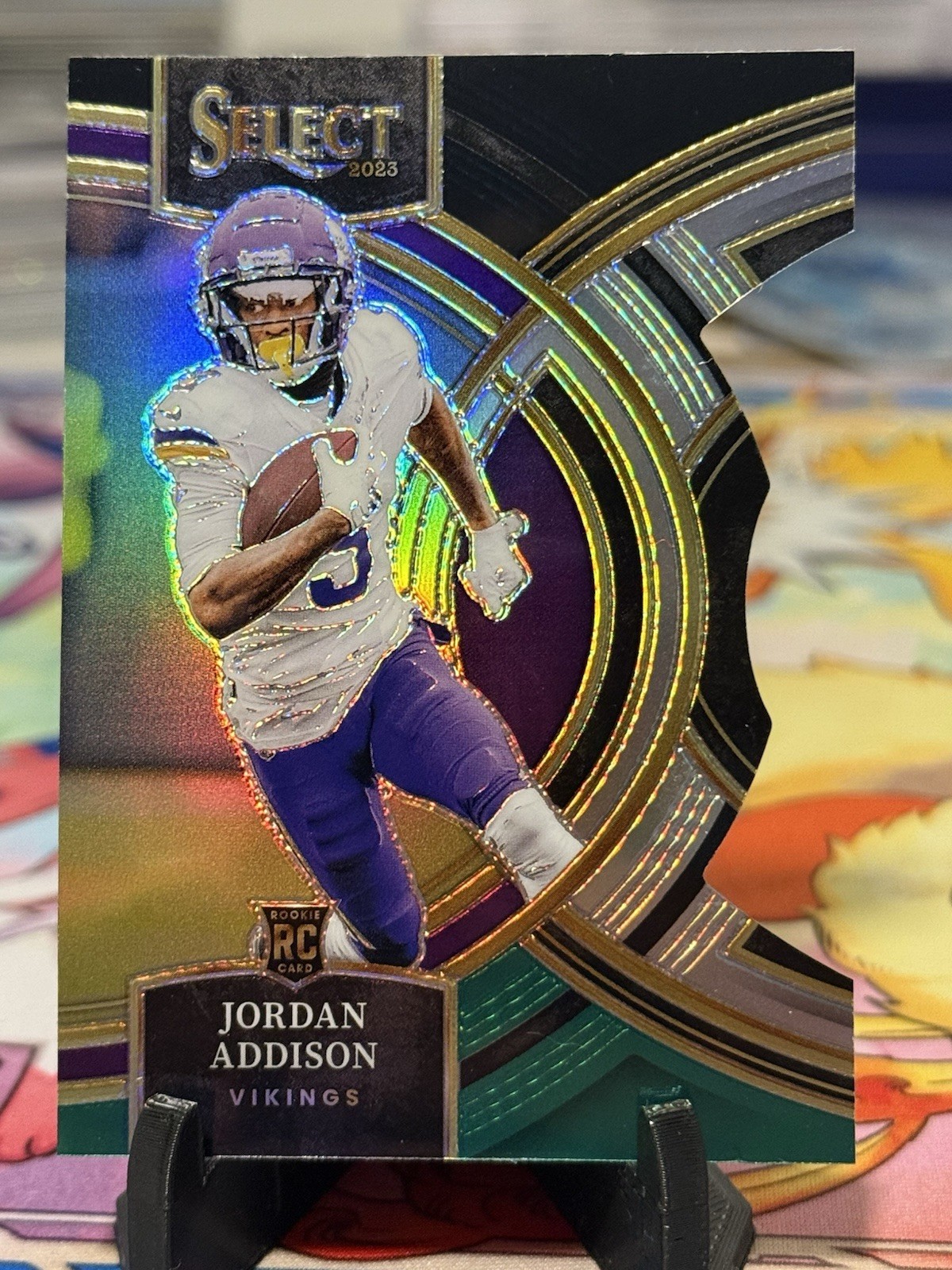 2023 Select Jordan Addison Black and Green Prizm Die Cut RC Premier #194