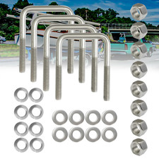 4pack Square U-bolt 12-13 Thread Size 304 Stainless Steel U Bolts 12 D X 3- 4pack Square U-bolt 12-13 Thread Size 304 Stainless Steel U Bolts 12 D X 3-