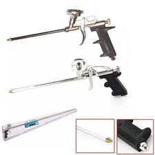 Professional PU Expanding Foam Gun Applicator in Chrome Sizes Standard & 1m Gun