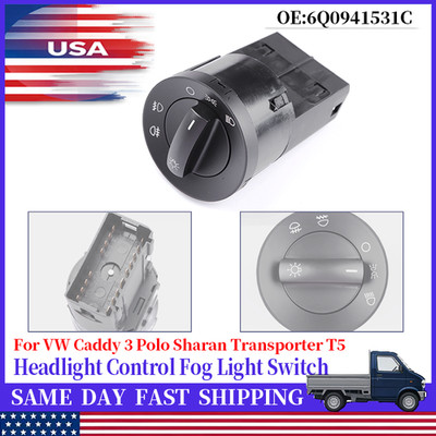 Headlight Switch 6Q0941531C For VW Polo 2001-2009 New Beetle Sharan 1995-2010