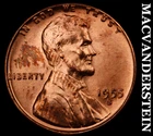 1955-S Lincoln Wheat Cent - Choice Gem Brilliant Unc  No Reserve  #J8485