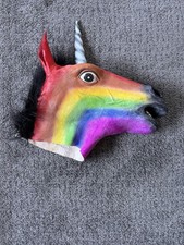 Rainbow Latex Unicorm Mask