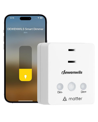 DEWENWILS Matter Plug in Dimmer Switch for Lamp, Works with Alexa, Compatible wi