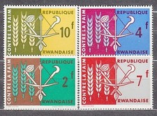 Rwanda - Courrier Yvert 33/6 ** Mnh