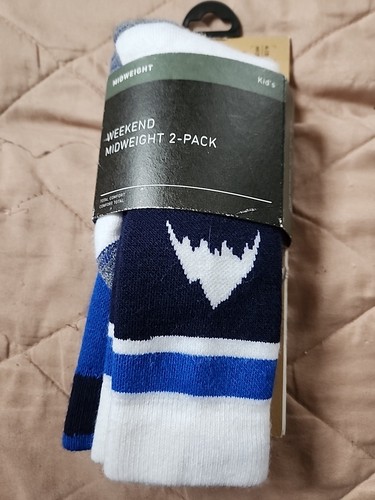 Burton Youth Weekend Midweight Socks – 2 Pack White and Blue Size S/M NWT - Picture 8 of 8
