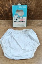 Vintage Gerber Waterproof Krene Vinyl Extra Large Pull On Baby Pants NOS Diaper