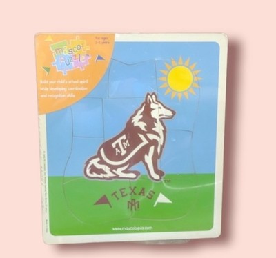 Mascot Puzzle Texas A&M Wolf Animal Theme NEW 