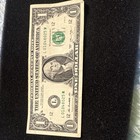 US $1 Federal Reserve Note Washington $1 Bill Serial L01048025M Circulated — photo 1