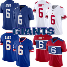 2025 Men's/Youth Giants Jaxson Dart 6 Stitched Game Player Stitched Jersey