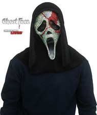 T4 Fun World Scream Ghost Face Bloody Bling Character Costume Mask