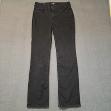 NYDJ Marilyn Straight Jeans Women Size 6 Black Lift Tuck Stretch Denim Pants