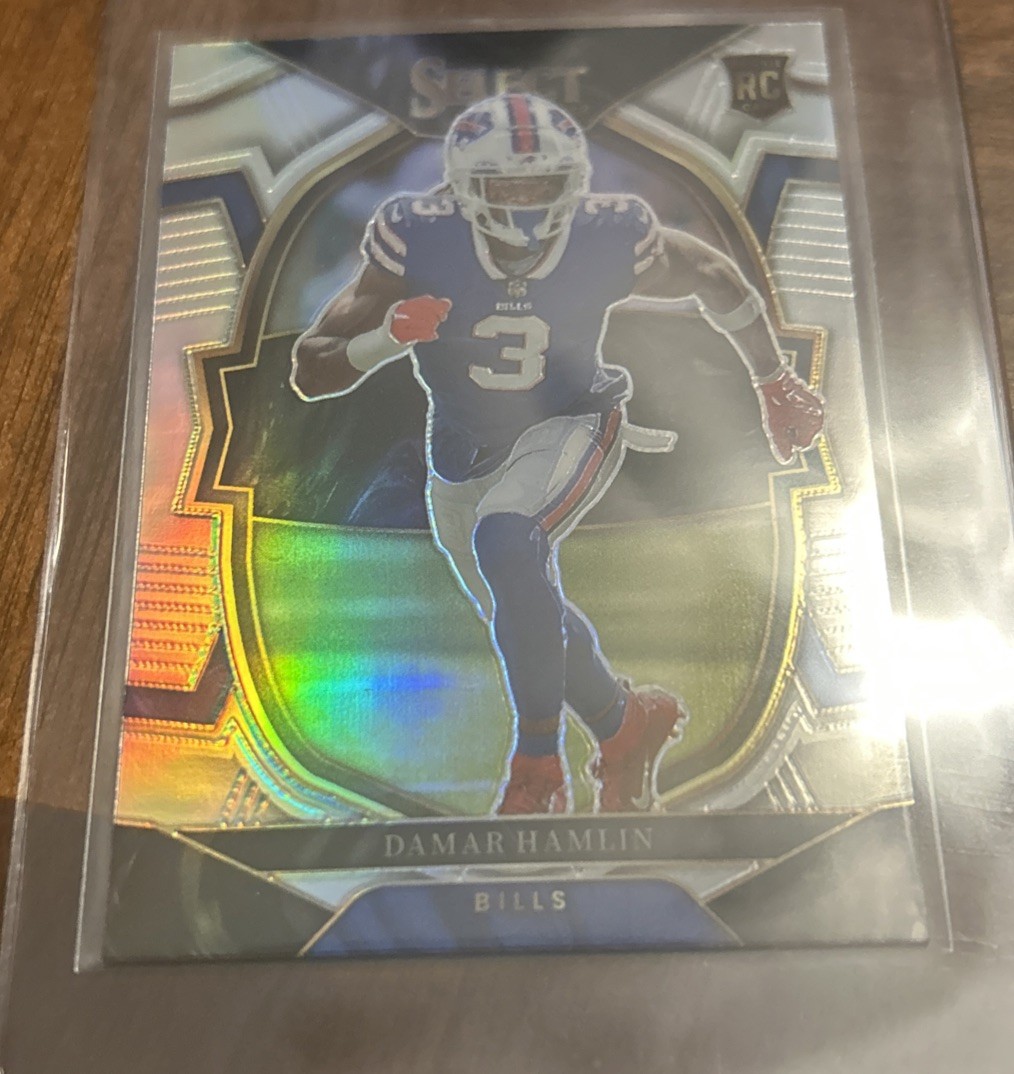 2022 Panini Select - Concourse Damar Hamlin #100 Silver Prizm (RC)