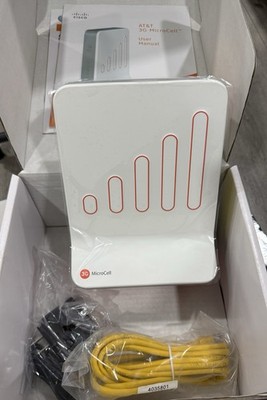 Cisco AT&T 3G MicroCell Booster 3G Network Data Speeds Ethernet RJ-45 White