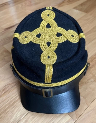 Civil War Cavalry Officer's Kepi Hat Size Large. Made In Pakistan