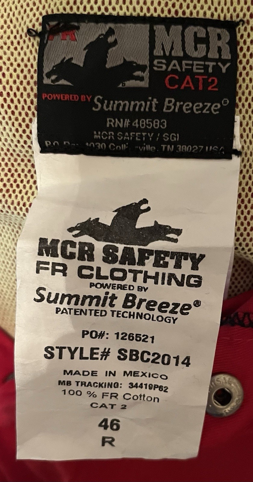SBC2014 MCR Safety - Summit Breeze® FR Coverall