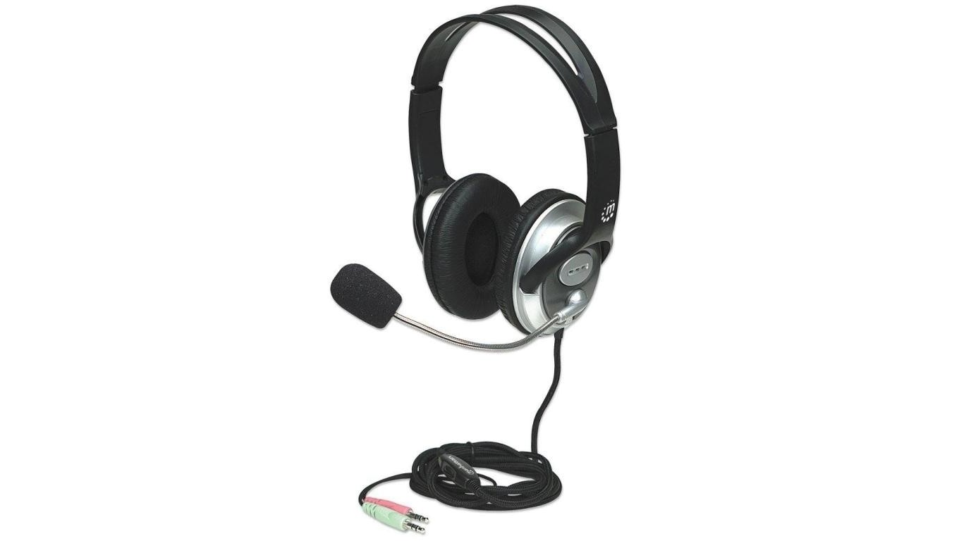Computer Headphones Classic Stereo with Microphone Jack 175555