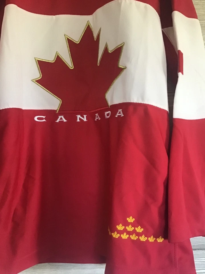 NUEVO CON ETIQUETAS-CAMISETA DE HOCKEY NIKE OFICIAL OLÍMPICA EQUIPO CANADIENSE JONATHAN TOEWS 2014 HOMBRE-L Foto 2 de 4