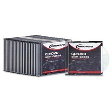 Innovera 85825 Thin Line CD/DVD Jewel Case Cl...
