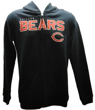 Chicago Bears Zip Hoodie NFL Team Apparel Navy Sweatshirt Youth Size XL 18
