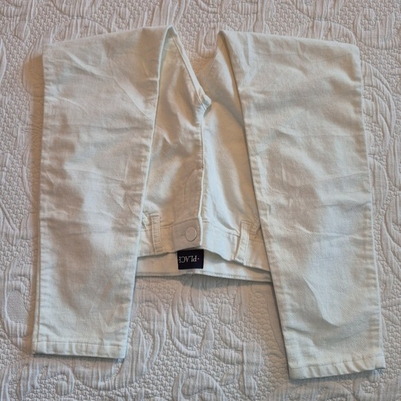 Children's Place girls size 8 off white stretchy pants VGUC thumbnail 5