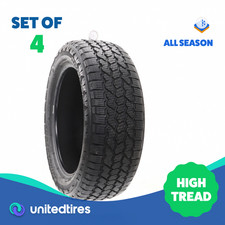 Set Of 4 Used 25555r20 Bridgestone Dueler At Ascent Enliten 110h - 1132