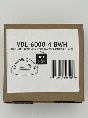6-Pack Landscape Luminaire VDL-6000-4-BWH 12V LED Deck Light Cast Brass