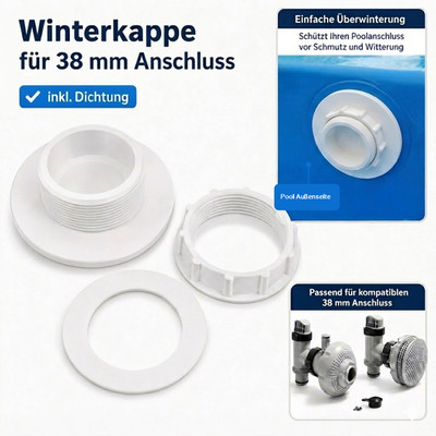 Pool Winterkappe Dichtung für Intex Bestway 38mm Verschluss Stopfen