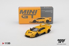 Mini GT 1:64 Lamborghini LB-Silhouette WORKS MURCIELAGO GT Evo MGT01135 Yellow 
