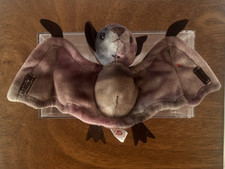 TY Beanie Babies BATTY the Bat 1998 Retired Vintage Tie-Dye Plush MWMT October