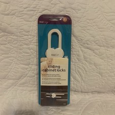KidCo - 2pk Sliding Cabinet Locks - code:S342 - Color:White - New