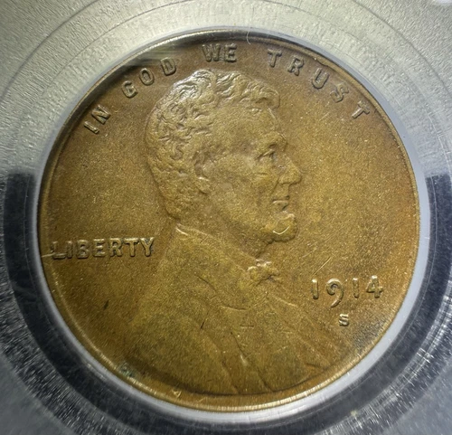 Better Date 1914 S PCGS XF45 United States Copper Wheat Cent See Description